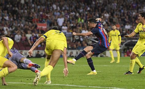 La Liga: Lewandowski double as Barca thrash Villarreal 3-0 - Punch ...