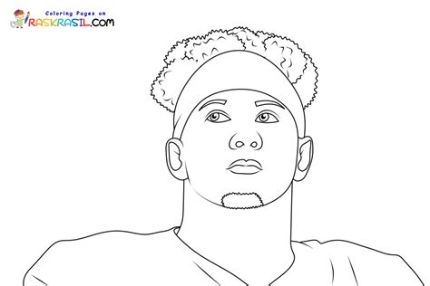 Patrick Mahomes Coloring Pages