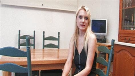 PA Carmen P Strips Down To Her Yellow Bikini Panties In The Kitchen Allowing Us To View Her