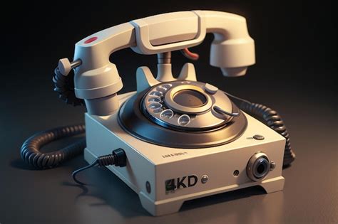 Premium Ai Image Traditional Hand Cranked Telephone Landline History