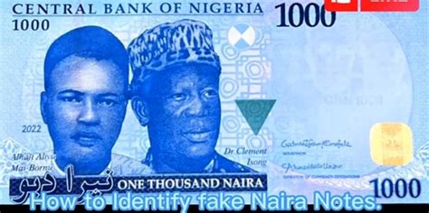 Naira Redesign How To Identify A Fake Naira Note The Nigeria Times