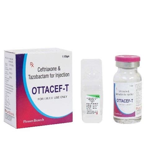 Ceftriaxone Mg Tazobactam Mg Injection