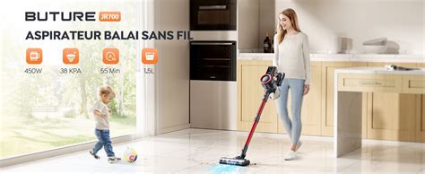 Aspirateur Balai Sans Fil Buture Jr W Kpa L Cran Tactile