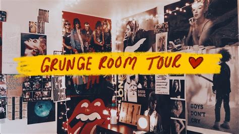 Grunge Room Tour I Have A Lot Of Posters Youtube