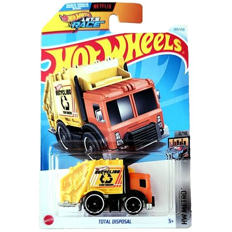 Hot Wheels Básico Mattel Hot Wheels Let s Race HW Metro Total Disposal Lote P 2024 Shopee