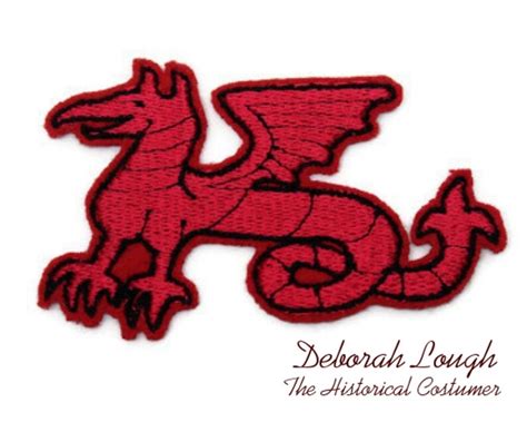Red Wyvern Medieval Livery Badge Heraldic Etsy