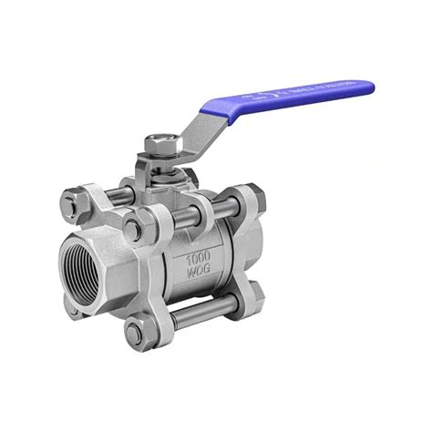 Pc Stainless Steel Industrial Threaded Screwed Full Bore Ball Valve