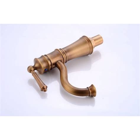 Luxury Basin Faucets Antique Copper Bathroom Faucet Mixer Vintage Hot And Cold Cock Wash Basin
