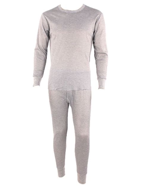 Slm Mens Cotton Thermal Underwear Sets Warm Waffle Knit Long