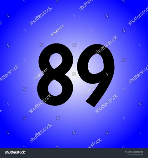 89 Number Blue Gradient Logo Stock Illustration 2528312721 | Shutterstock