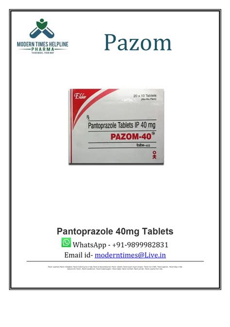 Pazom Mg Tablets At Best Price In New Delhi By Modern Times Helpline