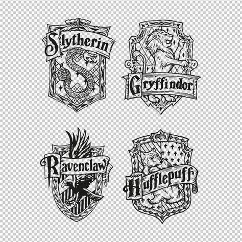 Harry Potter Hogwarts Houses Crests Svg Png Eps File