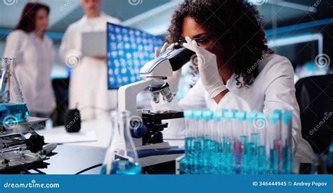 medical lab scientist woman  research  laboratory stock image