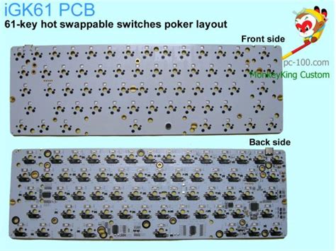 IGK61 RGB 60 61key Hot Swap PCB Custom Mechanical Keyboards Shop Online Store Group Buy