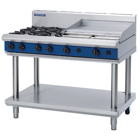 Blue Seal Freestanding 4 Burner Gas Cooktop With Griddle Plate G518b Ls Pge834 Buy Online