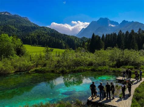 Kranjska Gora Slovenia June 07 2019 Kranjska Gora Zelenci Park