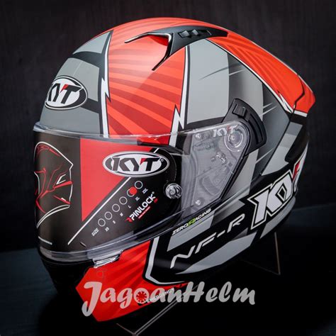 Jual HELM KYT NFR XAVI FORES REPLICA 2021 MATT BLACK RED KYT NFR