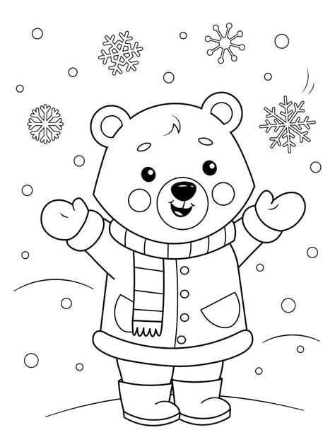 Coloriage Hiver 30 Dessins à Imprimer