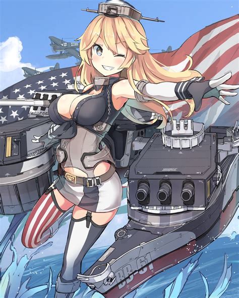 Iowa Kantai Collection Drawn By Isegawa Yasutaka Danbooru