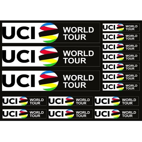 Uci World Tour Custom Stickers For Mtb Road Bike Frame Decals Adhesive