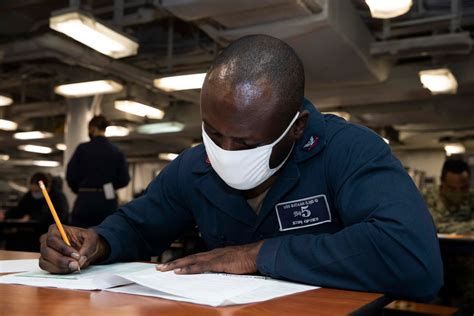 DVIDS - Images - Navy Advancement Exam USS Bataan (LHD 5) [Image 5 of 6]