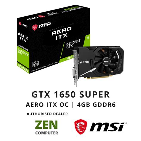 Msi™️ Gtx 1650 Super Aero Itx Oc 4gb Gddr6 Shopee Malaysia