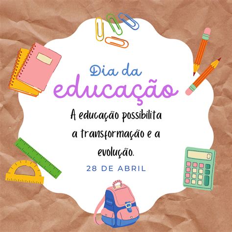 Dia Da Educação - Feliz dia da Educação! - Educaritá