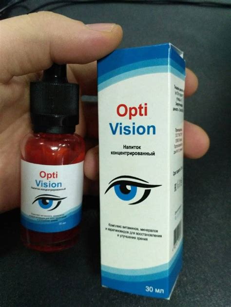 Капли для зрения optivision - состав, инструкция, отзывы