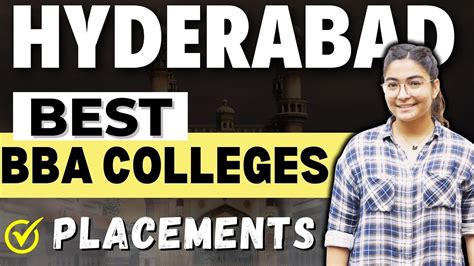 Top Bba Colleges In Hyderabad Placements Insights Youtube