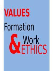 values formation pptx values formation dics work
