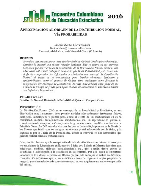 Aproximación al origen de la distribución normal vía probabilidad Funes