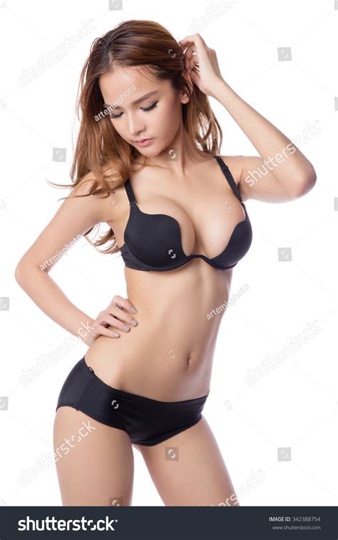 Sensual Sexy Woman Wearing Black Lingerie Stock Photo 342388754 Shutterstock