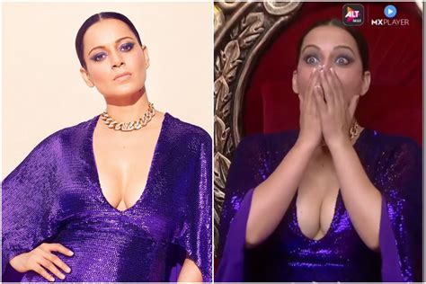 Kangana Ranaut Purple Sequin Dress From Lock Upp Latest Episode Is