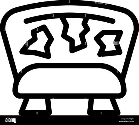 Illustration Of A Vintage Television Icon Set In Black And White