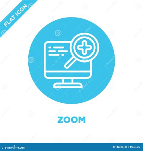 Zoom Icon Vector From Accessibility Collection Thin Line Zoom Outline