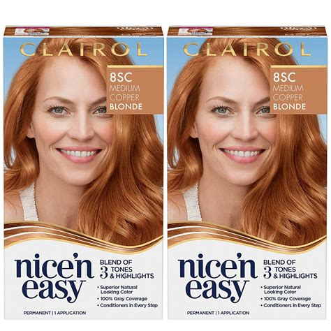 New Clairol Nice N Easy Permanent Hair Dye Sc Medium Copper Blonde