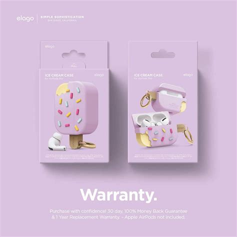 Buy Elago Ice Cream AirPods Pro Case With Keychain Designed For Apple