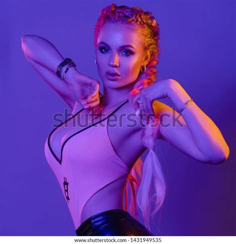 Sexy Hot Blonde Leggings Top Posing Stock Photo 1431949535 Shutterstock
