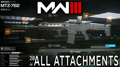 All Attachments Of Cz Bren Br Mtz In Modern Warfare Iii Open