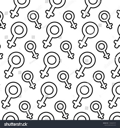 Line Pictogram Woman Sex Symbol Background Stock Vector Royalty Free Shutterstock