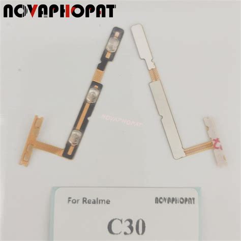 Novaphopat For Realme C30 Power On Off Volume Up Down Ribbon Power