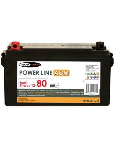 Batterie Auxiliaire Power Line 80 AGM Inovtech