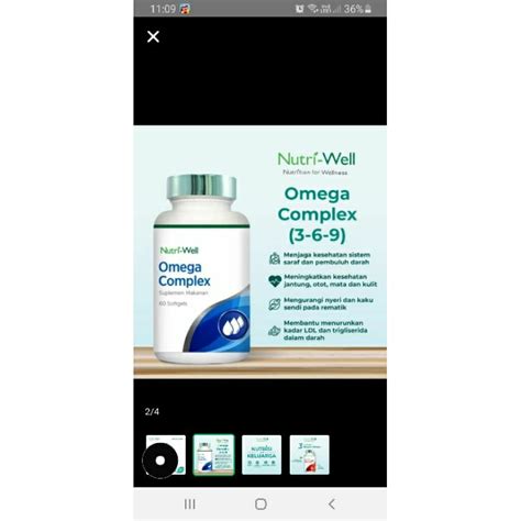 Jual Nutriwell Omega Complex S Shopee Indonesia