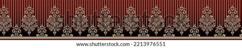 Beautiful Black Red Border Design Digital Stock Illustration 2213976551 ...