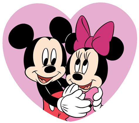 Minmickpinkheart2png 667×592 Pixels Imagenes Mickey Y Minnie