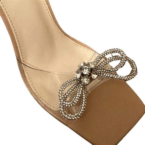 Nude Leather Strapless Heels Nude Leather Mule Depop