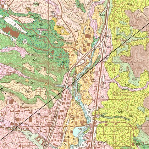 Of Geologic Map Of The Pikeview Quadrangle El Paso County