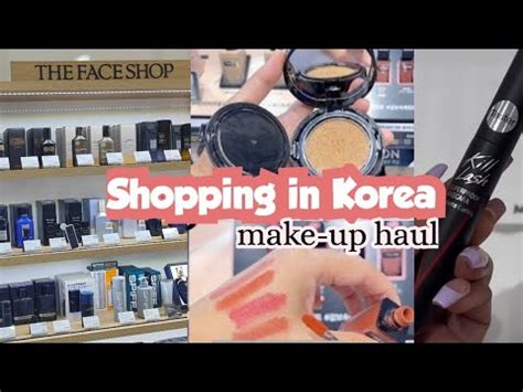 Shopping In Korea Vlogmakeup Skincare Haul At Face Shop Korea