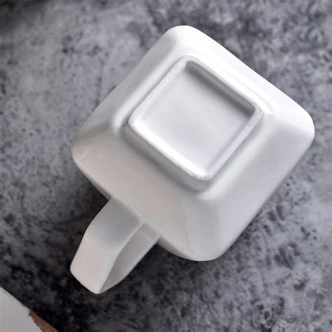 Креативная кружка для кофе, чистая белая керамическая кружка, кружка ...