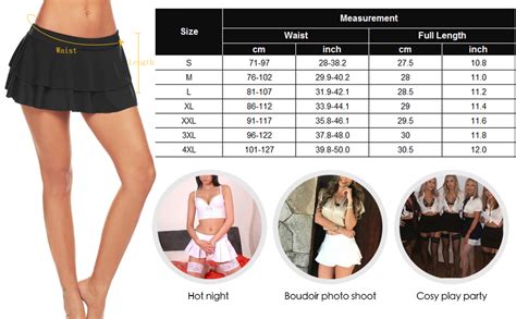 Buy Feel The Rise Women S Babydoll Flirty Layered Ruffle Pleated Sexy Naughty Lingerie Mini